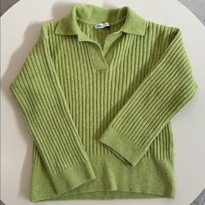 Zara Spring Green Sweater